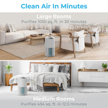 Load image into Gallery viewer, PureZone™ Turbo Smart Air Purifier &amp; Replacement Filter Bundle - Ideal for Large &amp; Medium-Size Rooms