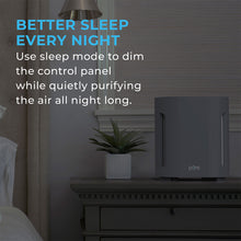 Load image into Gallery viewer, PureZone™ True HEPA Air Purifier - Graphite. Better Sleep Every Night