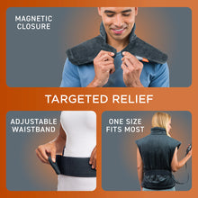 Load image into Gallery viewer, PureRelief® Pro Far Infrared Back & Neck Heating Pad from Pure Enrichment®. Targeted Relief.