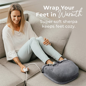 Pure Enrichment® PureRelief™ Deluxe Foot Warmer. Super soft sherpa keeps feet cozy.
