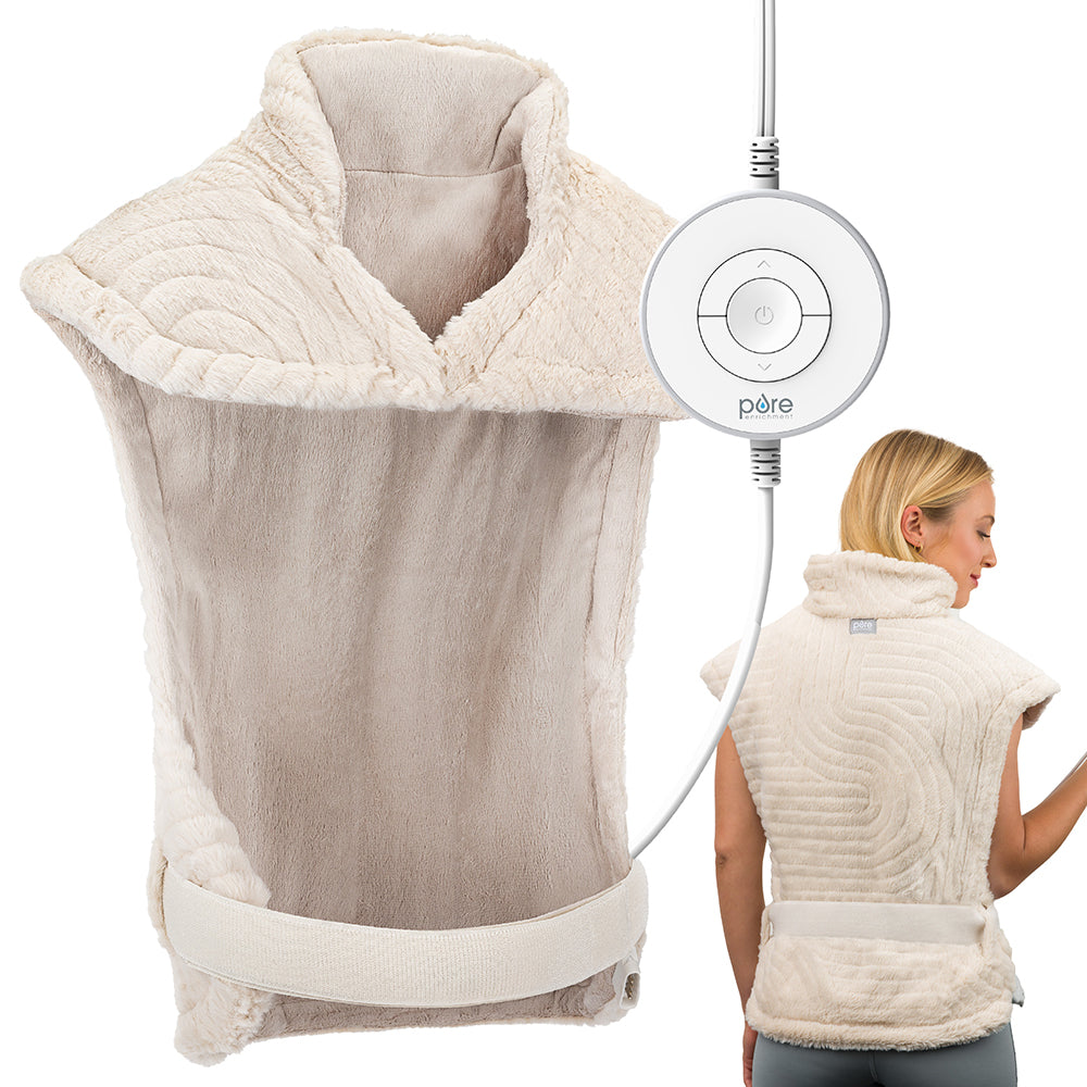PureRadiance™ Back & Neck Luxury Heating Pad - Golden Sands