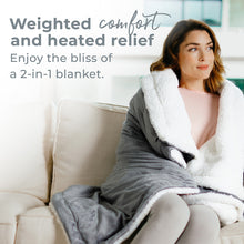 Load image into Gallery viewer, WeightedWarmth™ Weighted Throw Blanket with Heat | Pure Enrichment®