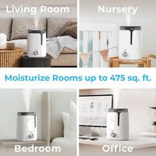 Load image into Gallery viewer, Pure Enrichment® HUME™ Ultrasonic Cool Mist Humidifier - Ideal for living rooms, nurseries, bedrooms, and offices.