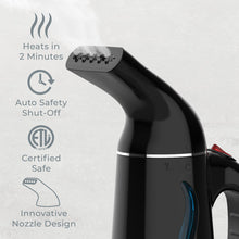 Load image into Gallery viewer, PureSteam™ Portable Fabric Steamer - Heats In 2 Minutes, Auto Safety Shut-Off, Certified Safe, And Innovative Nozzle Design