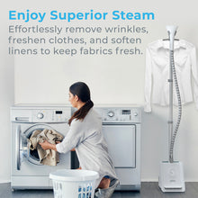 Load image into Gallery viewer, PureSteam™ Pro Upright Garment Steamer | Pure Enrichment® - Enjoy Superior Steam