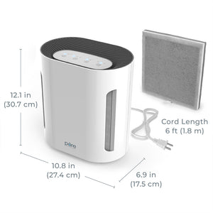 PureZone™ True HEPA Air Purifier - White Dimensions