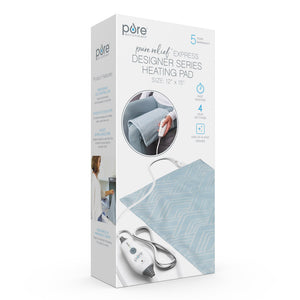 PureRelief® Express Designer Series Heating Pad | Cerulean Diamond
