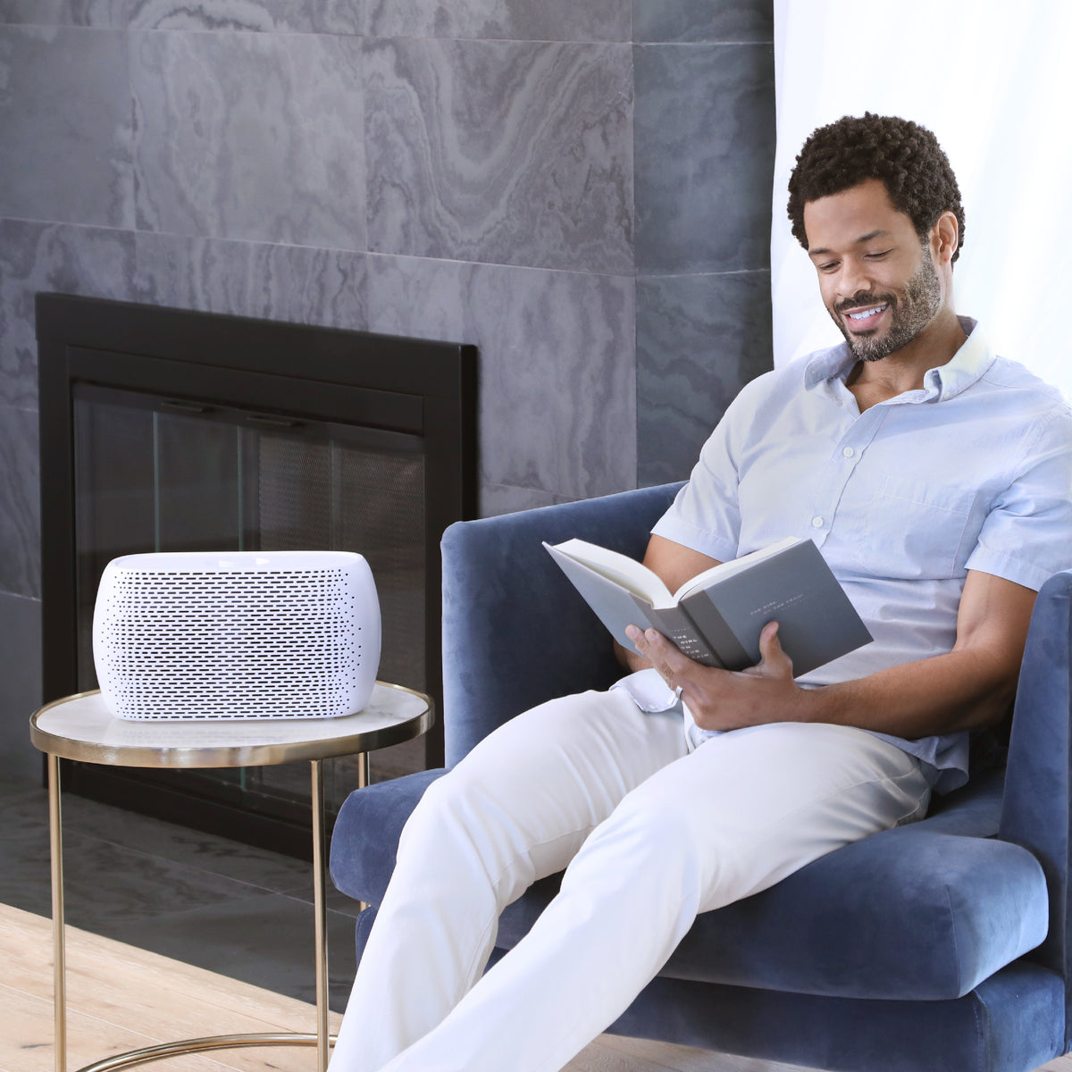 PureZone™ Breeze Tabletop Air Purifier & Replacement Filter Bundle