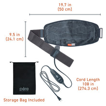 Load image into Gallery viewer, Pure Enrichment® PureRelief® Pro Far Infrared Universal Heat Wrap Dimensions Image