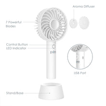 Load image into Gallery viewer, PureBreeze™ Personal Handheld Fan with Base