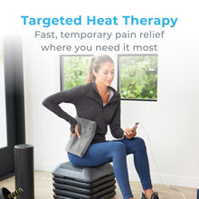 Load image into Gallery viewer, PureRelief® XL – King Size Heating Pad - Charcoal Gray | Targeted Heat Therapy - Fast, Temporary Pain Relief Where You Need It Most