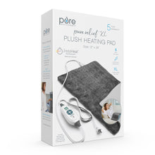 Load image into Gallery viewer, PureRelief® XL – King Size Heating Pad - Charcoal Gray Packaging Image