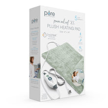 Load image into Gallery viewer, PureRelief® XL – King Size Heating Pad - Zen Green Packaging Image
