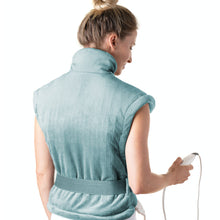 Load image into Gallery viewer, PureRelief® XL Extra-Long Back & Neck Heating Pad, Sea Glass.