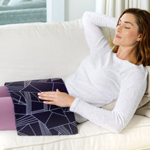 Load image into Gallery viewer, PureRelief® Express Designer Series Heating Pad 12" x 24" | Navy Graphic