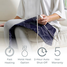 Load image into Gallery viewer, PureRelief® Express Designer Series Heating Pad 12" x 24" | Navy Graphic