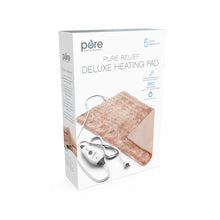 Load image into Gallery viewer, PureRelief® Deluxe Heating Pad - Mauve - Packaging