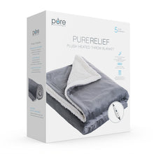 Load image into Gallery viewer, PureRelief® Plush Heated Throw Blanket | Pure Enrichment®