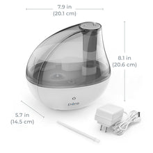 Load image into Gallery viewer, MistAire™ Silver Ultrasonic Cool Mist Humidifier | Pure Enrichment®