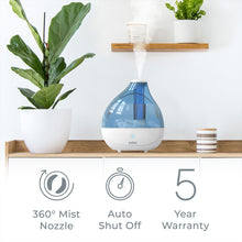 Load image into Gallery viewer, MistAire™ Ultrasonic Cool Mist Humidifier | Pure Enrichment®