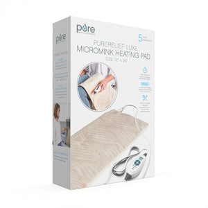 PureRelief® Luxe Micromink Heating Pad | Pure Enrichment