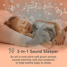 Load image into Gallery viewer, PureBaby® Sound Sleepers Sound Machine and Star Projector - Elephant | Pure Enrichment®