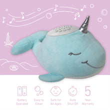 Load image into Gallery viewer, PureBaby® Sound Sleepers Sound Machine and Star Projector - Narwhal | Pure Enrichment®