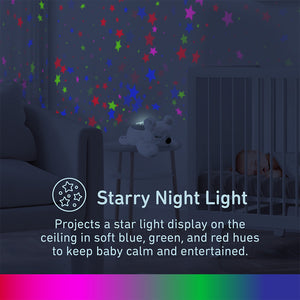 PureBaby® Sound Sleepers Sound Machine and Star Projector - Polar Bear | Pure Enrichment®
