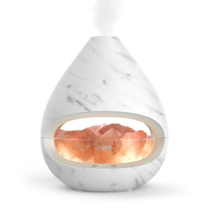 PureGlow™ Crystal Himalayan Salt Rock Lamp & Essential Oil Diffuser | Marble