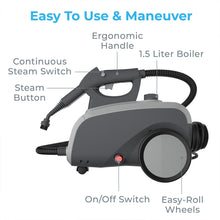 Load image into Gallery viewer, PureClean™ XL Rolling Steam Cleaner | Pure Enrichment®