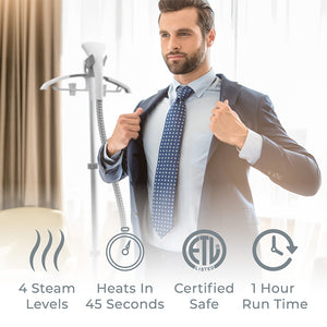PureSteam™ Pro Upright Garment Steamer | Pure Enrichment®