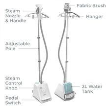 Load image into Gallery viewer, PureSteam™ Pro Upright Garment Steamer | Pure Enrichment®