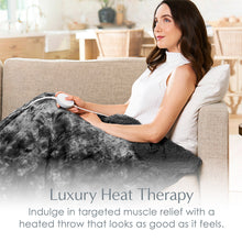 Load image into Gallery viewer, PureRadiance™ Luxury Heated Throw Blanket (Smoke) | Pure Enrichment®