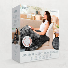 Load image into Gallery viewer, PureRadiance™ Luxury Heated Throw Blanket (Smoke) | Pure Enrichment®