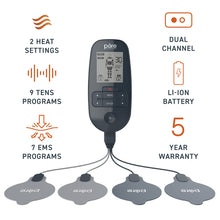 Load image into Gallery viewer, PurePulse™ Trio TENS &amp; EMS Muscle Stimulator + Heat | Pure Enrichment®