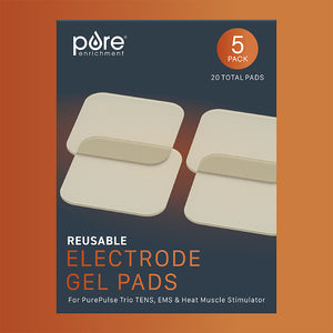 PurePulse™ Trio Reusable Electrode Gel Patches - 5 Pack (20 Patches) | Pure Enrichment®