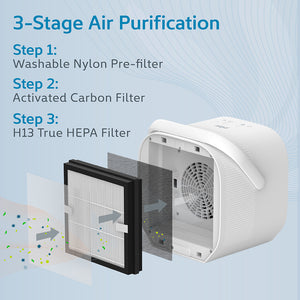 PureZone™ True HEPA Air Purifier (PEACBFIL) - Replacement Filter - 3-Stage Air Purification