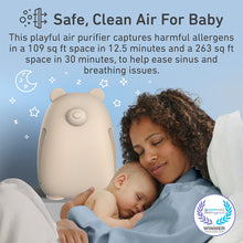 Load image into Gallery viewer, PureZone™ Kids Bear Air Purifier, Sweet Oat | Safe, Clean Air for Baby