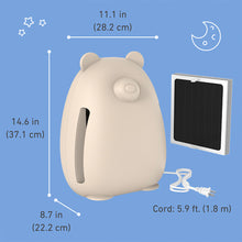 Load image into Gallery viewer, PureBaby® Bear Air Purifier - Sweet Oat | Dimensions