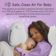 Load image into Gallery viewer, PureBaby® Bear Air Purifier - White | Safe, Clean Air For Baby - This Playful Air Purifier Captures Harmful Allergens In A 109 Sq Ft Space In 12.5 Minutes And A 263 Sq Ft Space In 30 Minutes, To Help Ease Sinus And Breathing Issues