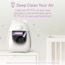 Load image into Gallery viewer, PureBaby® Bear Air Purifier - White | Deep Clean Your Air - Captures 99.97% Of Dust And Allergens, And Eliminates Up To 99.7% Of Viruses And Bacteria