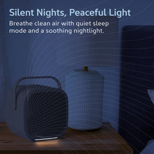 Load image into Gallery viewer, PureZone™ DUO Tabletop Air Purifier - Sweet Oat - Silent Nights, Peaceful Light - Breathe Clean Air WIth Quiet Sleep Mode And A Soothing Nightlight