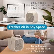 Load image into Gallery viewer, PureZone™ DUO Tabletop Air Purifier - Sweet Oat - Fresher Air In Any Space