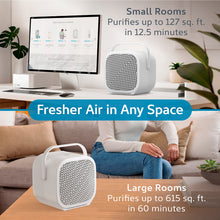 Load image into Gallery viewer, PureZone™ DUO Tabletop Air Purifier - White - Fresher Air In Any Space From Small Rooms To Large Rooms