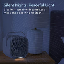 Load image into Gallery viewer, PureZone™ DUO Tabletop Air Purifier - White - Silent Nights, Peaceful Light - Breathe Clean Air WIth Quiet Sleep Mode And A Soothing Nightlight