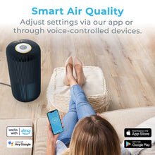 Load image into Gallery viewer, Pure Enrichment® PureZone™ Turbo Smart Air Purifier - Graphite | Smart Air Quality - Adjust Settings Via Our App Or Through Voice-Controlled Devices