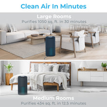 Load image into Gallery viewer, Pure Enrichment® PureZone™ Turbo Smart Air Purifier - Graphite | Clean Air In Minutes - Large Rooms Purifies 1050 Sq. Ft. In 30 Minutes &amp; Medium Rooms Purifies 434 Sq. Ft. In 12.5 Minutes