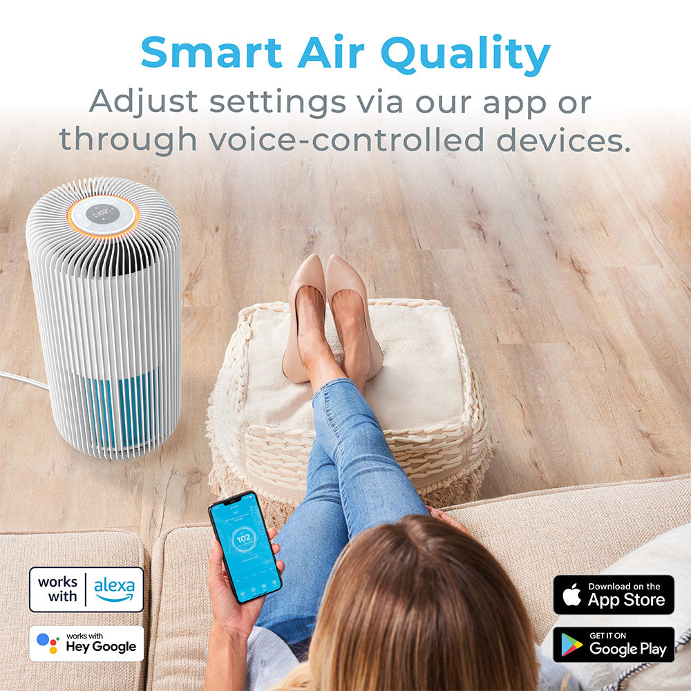 PureZone™ Turbo Smart Air Purifier & Replacement Filter Bundle