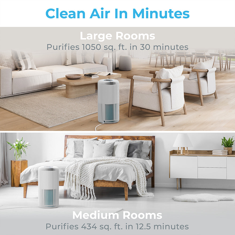 PureZone™ Turbo Smart Air Purifier & Replacement Filter Bundle