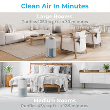 Load image into Gallery viewer, Pure Enrichment® PureZone™ Turbo Smart Air Purifier - White | Clean Air In Minutes - Large Rooms Purifies 1050 Sq. Ft. In 30 Minutes &amp; Medium Rooms Purifies 434 Sq. Ft. In 12.5 Minutes